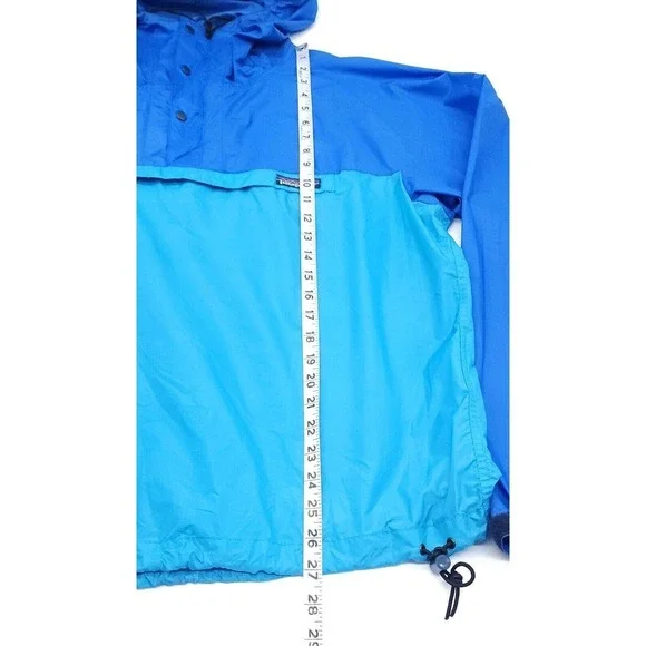 Patagonia Hooded Anorak Packable Windbreaker Pullover Snap Jacke… - Picture 8 of 11